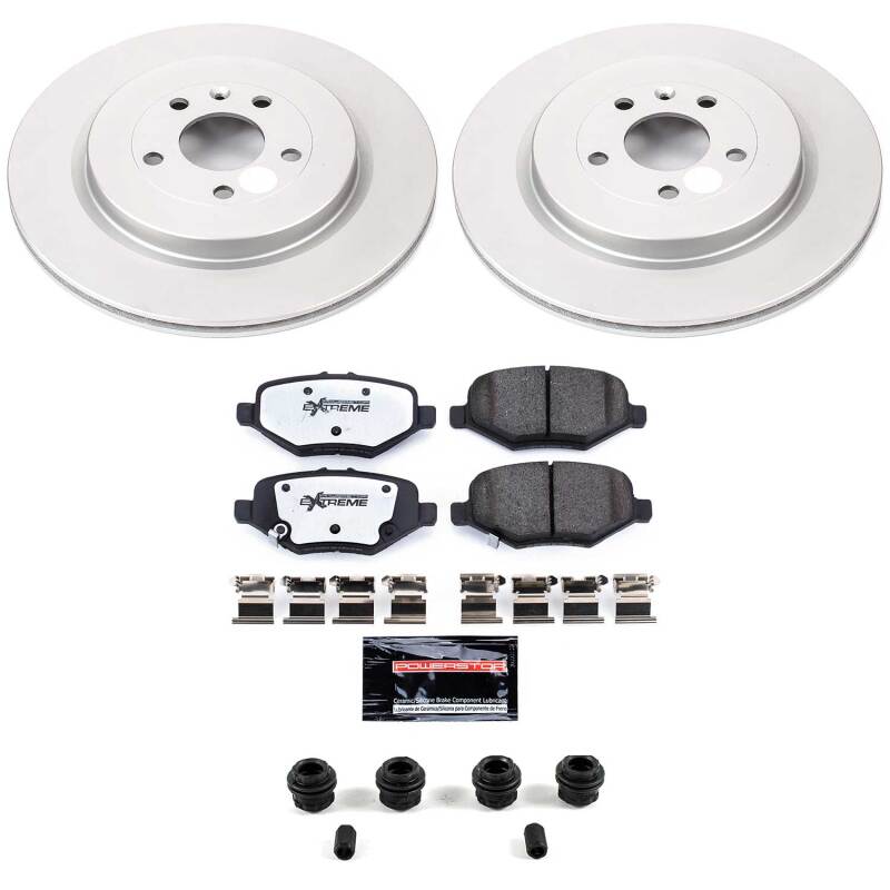 Power Stop 13-19 Ford Explorer Rear Z36 Coated Truck & Tow Brake Kit