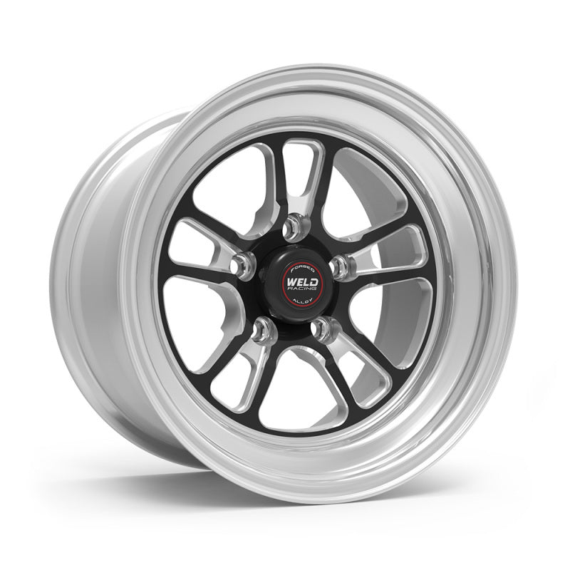 Weld S70 RT-S 15x7in / 5x120.65 BP / 4.5in. BS - Black Center - Polished Shell Wheel