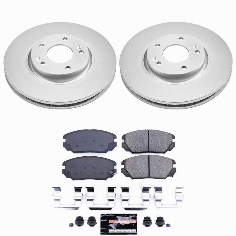 Power Stop 06-10 Hyundai Sonata Front Z23 Coated Brake Kit