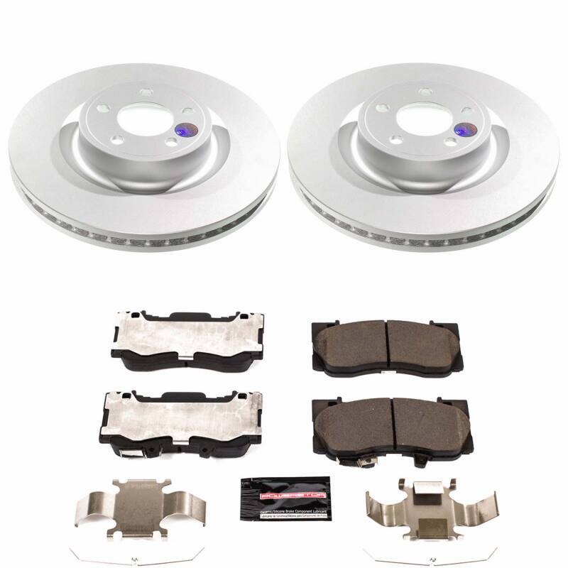 Power Stop 21-23 Ford Mustang Front Z23 Coated Brake Kit