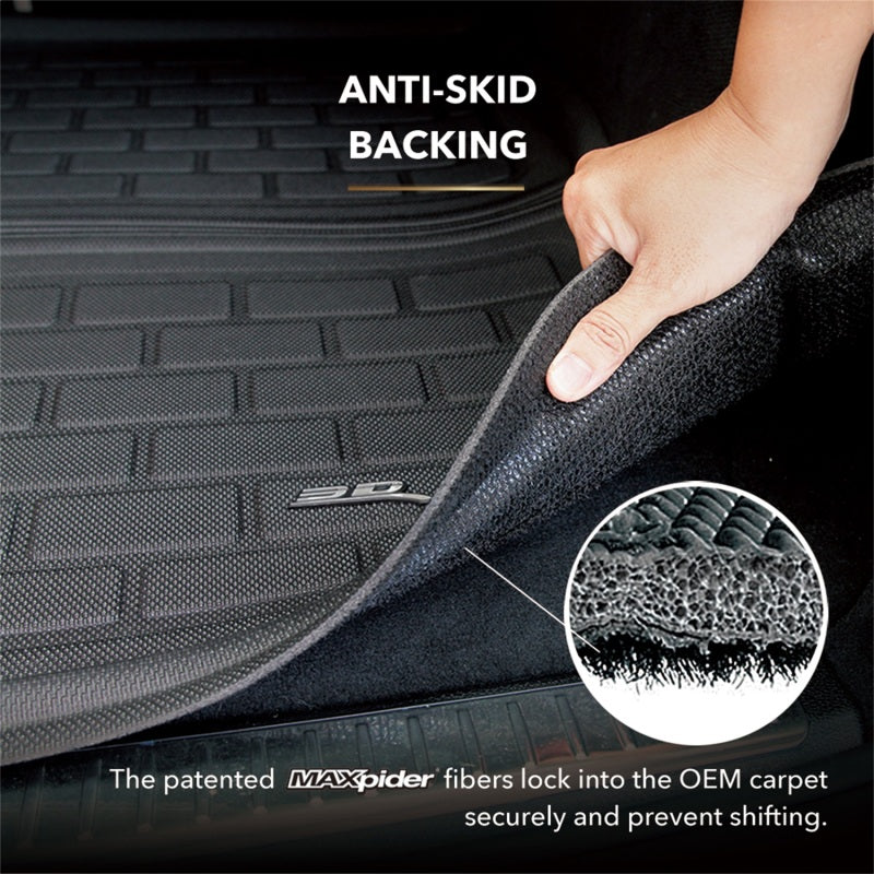 3D MAXpider 25-26 Rivian R1T/R1S Kagu Black Cargo Liner
