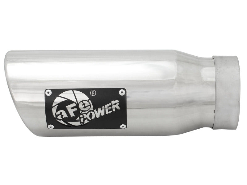 afe MACH Force-Xp Universal Exhaust Tip 3-1/2 IN Inlet x 4-1/2 IN Outlet x 12 IN L