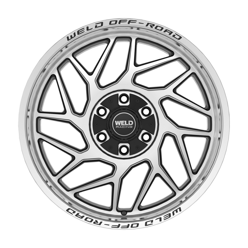 Weld Fulcrum 20x10 / 8x165.1 / 4.75 BS / 125.1 HB - Gloss Black Machined - Non-BL Wheel