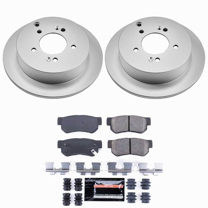Power Stop 01-06 Hyundai Santa Fe Rear Z23 Coated Brake Kit