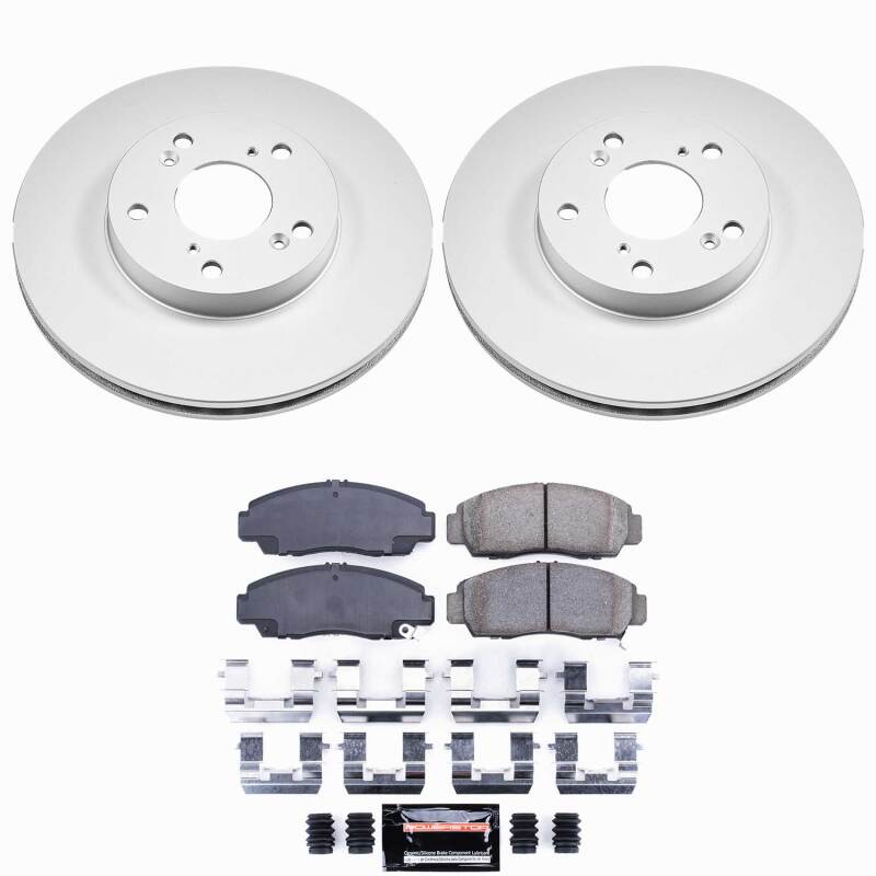 Power Stop 03-07 Honda Accord Front Z23 Coated Brake Kit