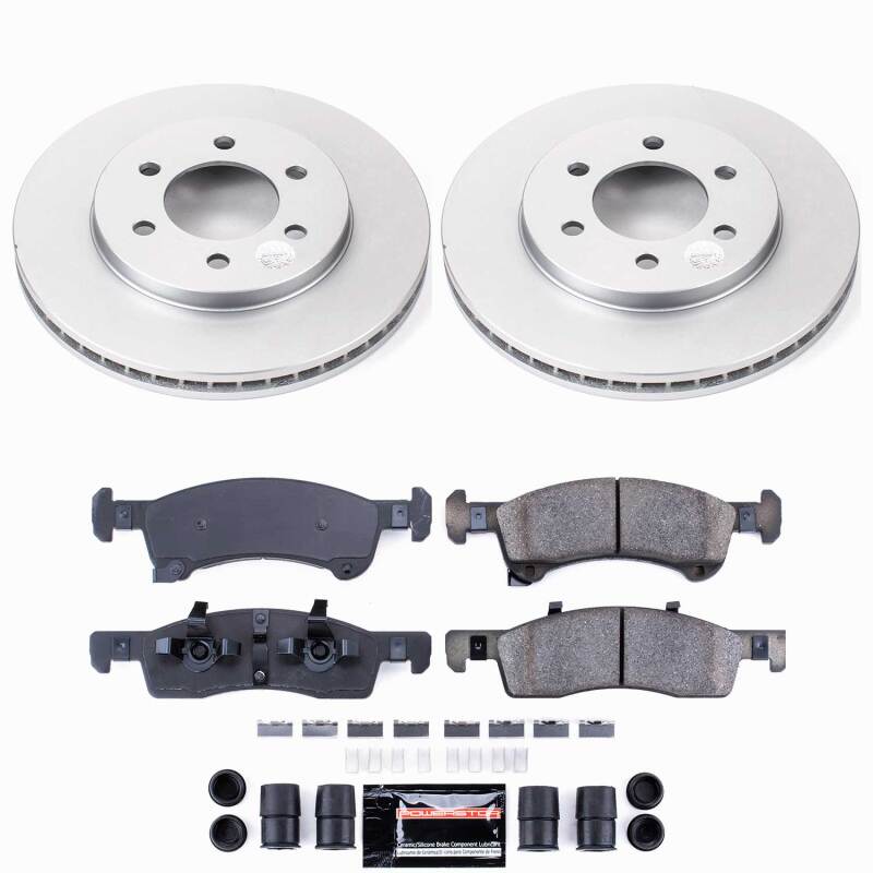 Power Stop 02-06 Ford Expedition Front Z23 Coated Brake Kit