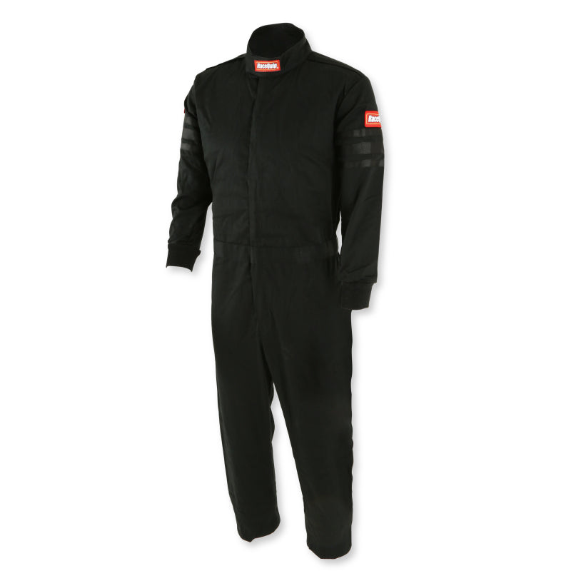 RaceQuip Black Trim SFI-1 JR. Suit - Kids Medium
