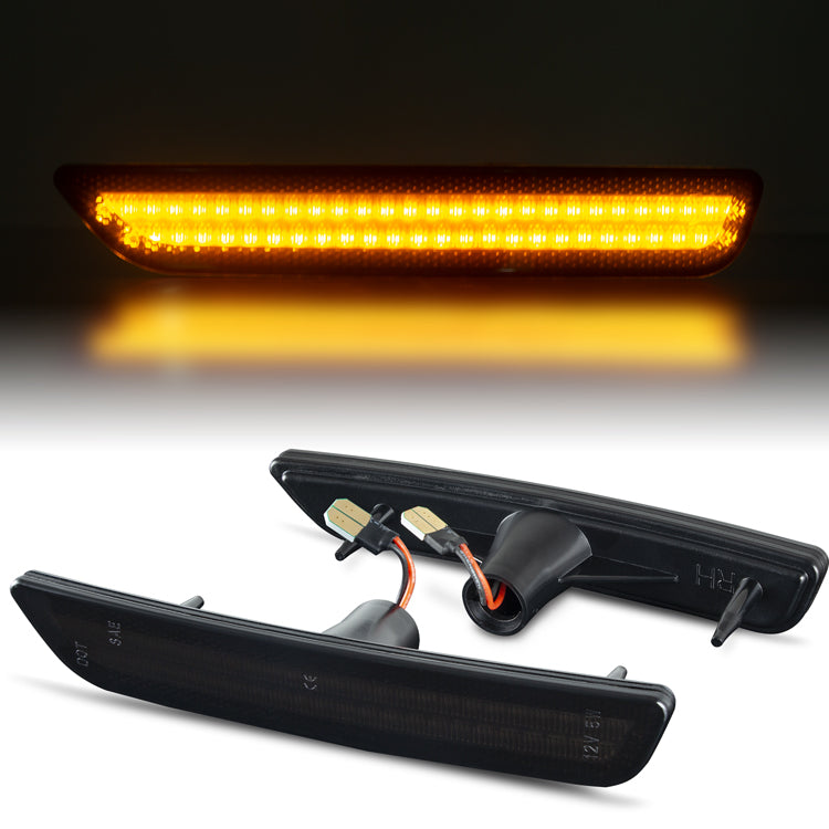 2010-2014 Ford Mustang Smoked LED Side Markers (SET)