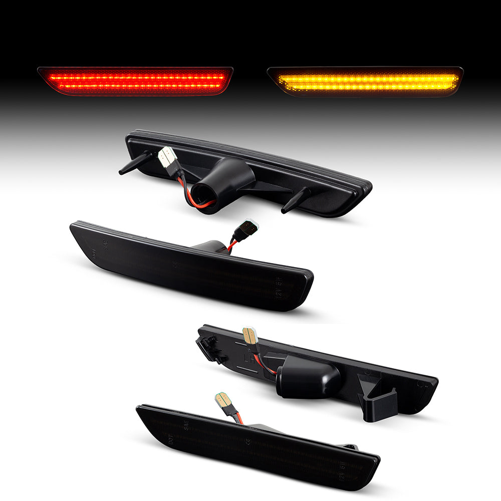 2010-2014 Ford Mustang Smoked LED Side Markers (SET)