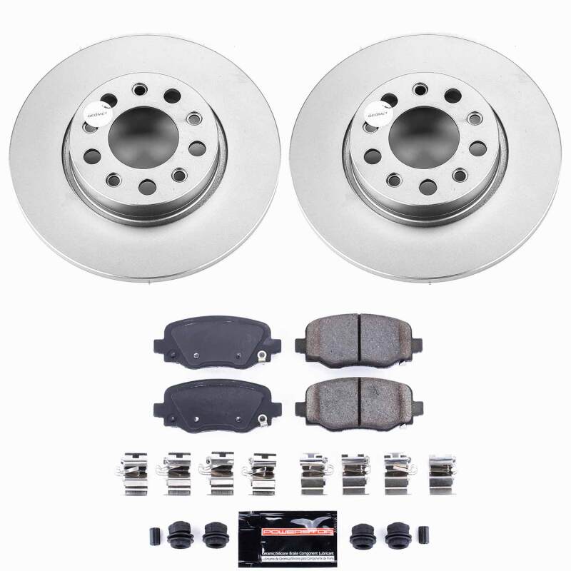Power Stop 16-23 Fiat 500X Rear Z23 Coated Brake Kit