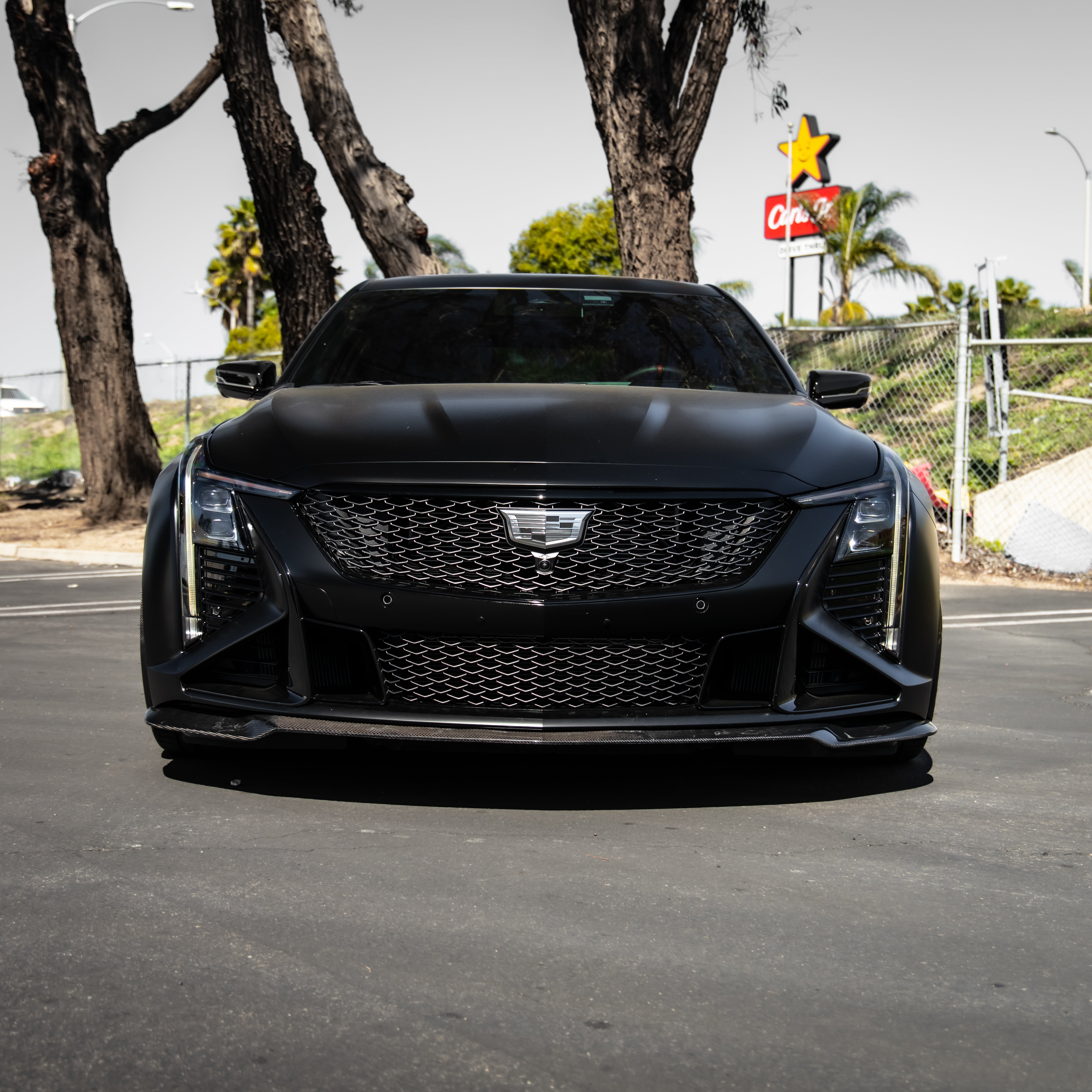 2022-2025 Cadillac CT5-V Blackwing Gloss Carbon Fiber Front Chin Splitter