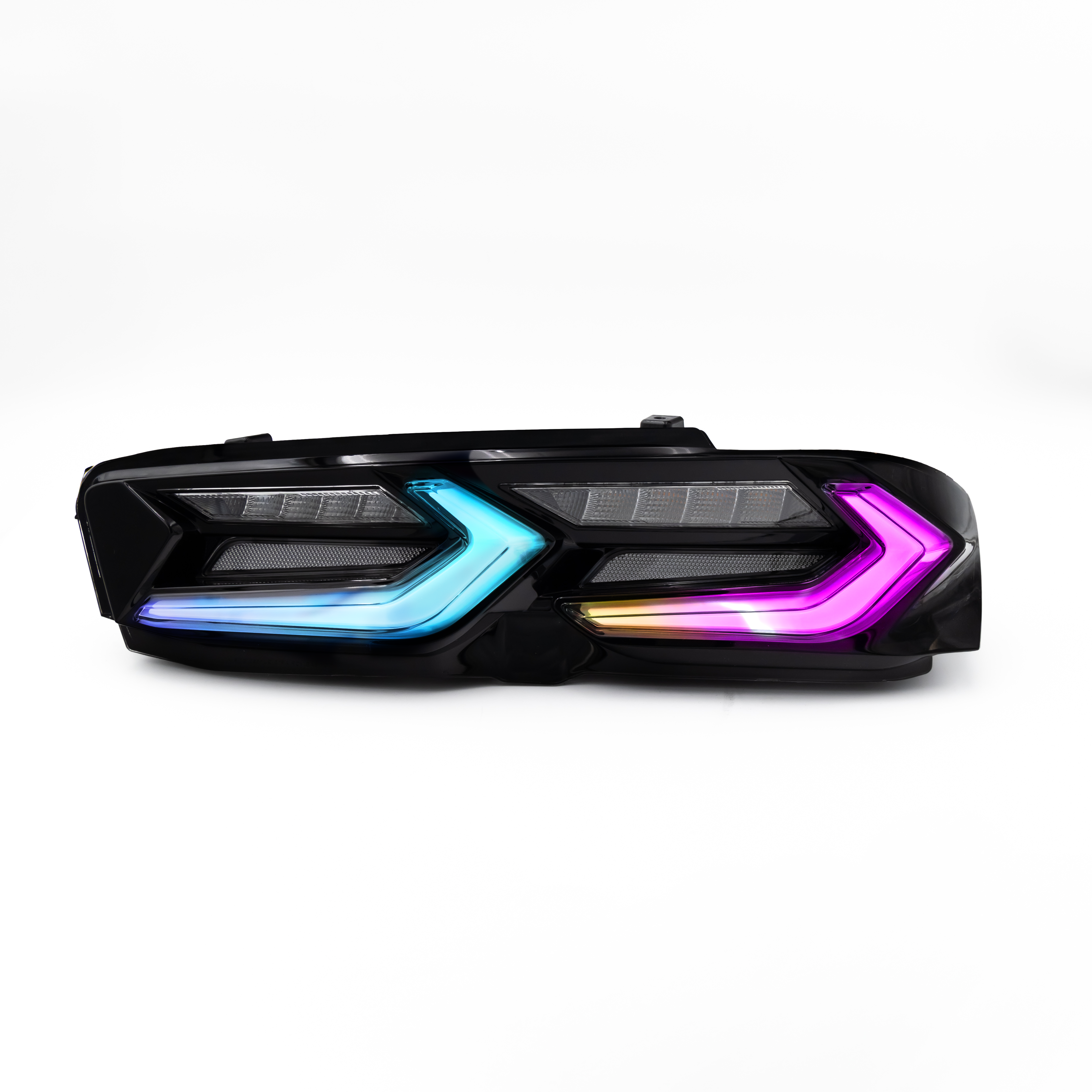 2019-2025 CHEVY CAMARO UMBRA LED TAILLIGHTS GLOSS BLACK/SMOKE LENS