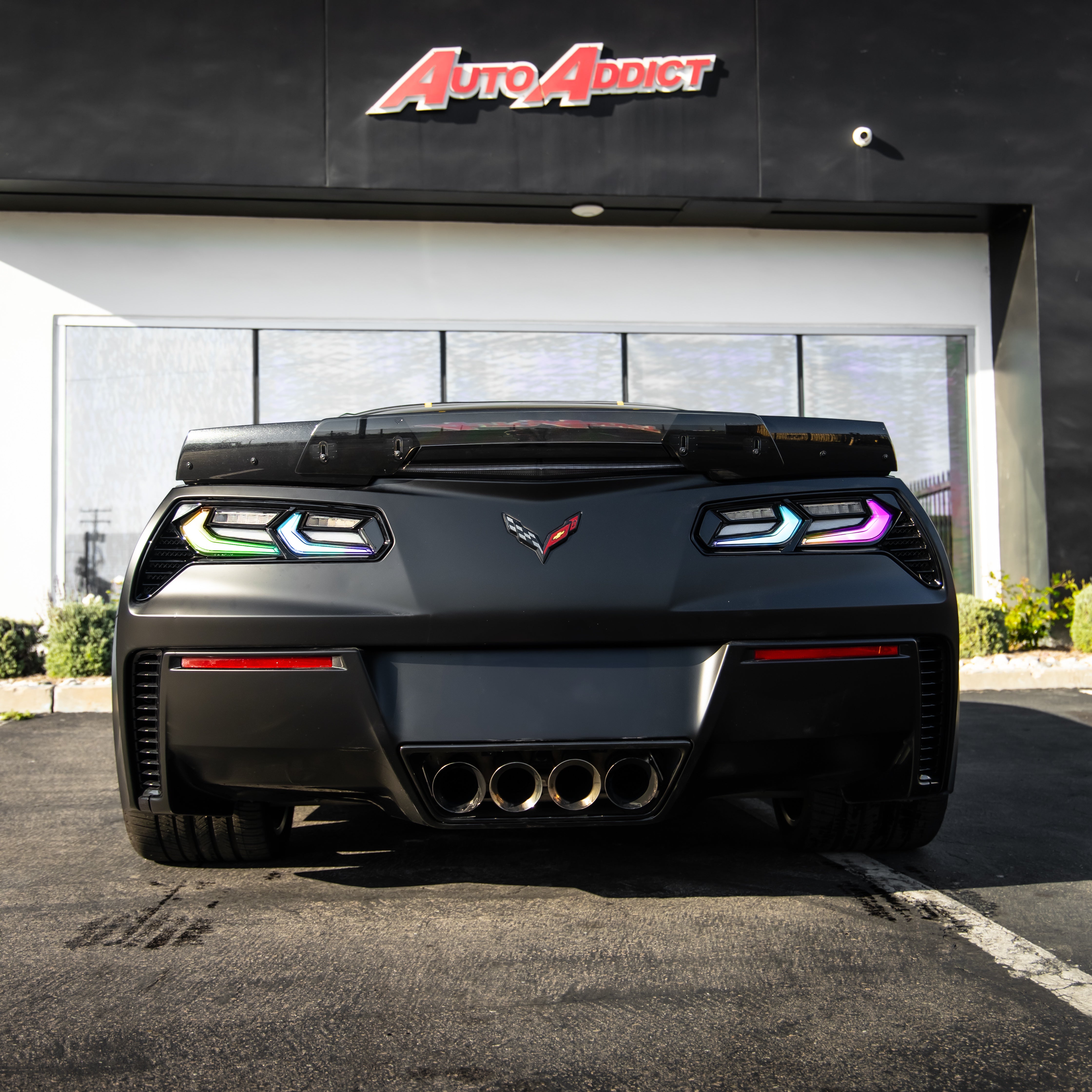 2014-2019 Chevy Corvette C7 Umbra RGB LED Tail Lights (Clear Lens)