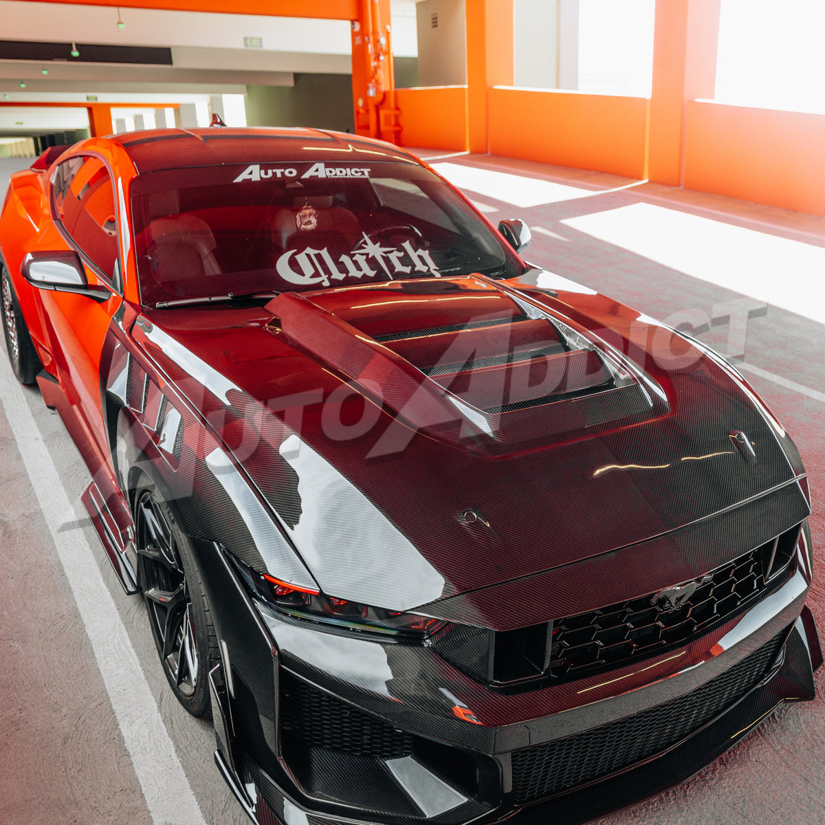 2024–2026 Mustang S650 Heritage SC™ V-Shaped Dry Gloss Carbon Fiber Track Package Program Bundle