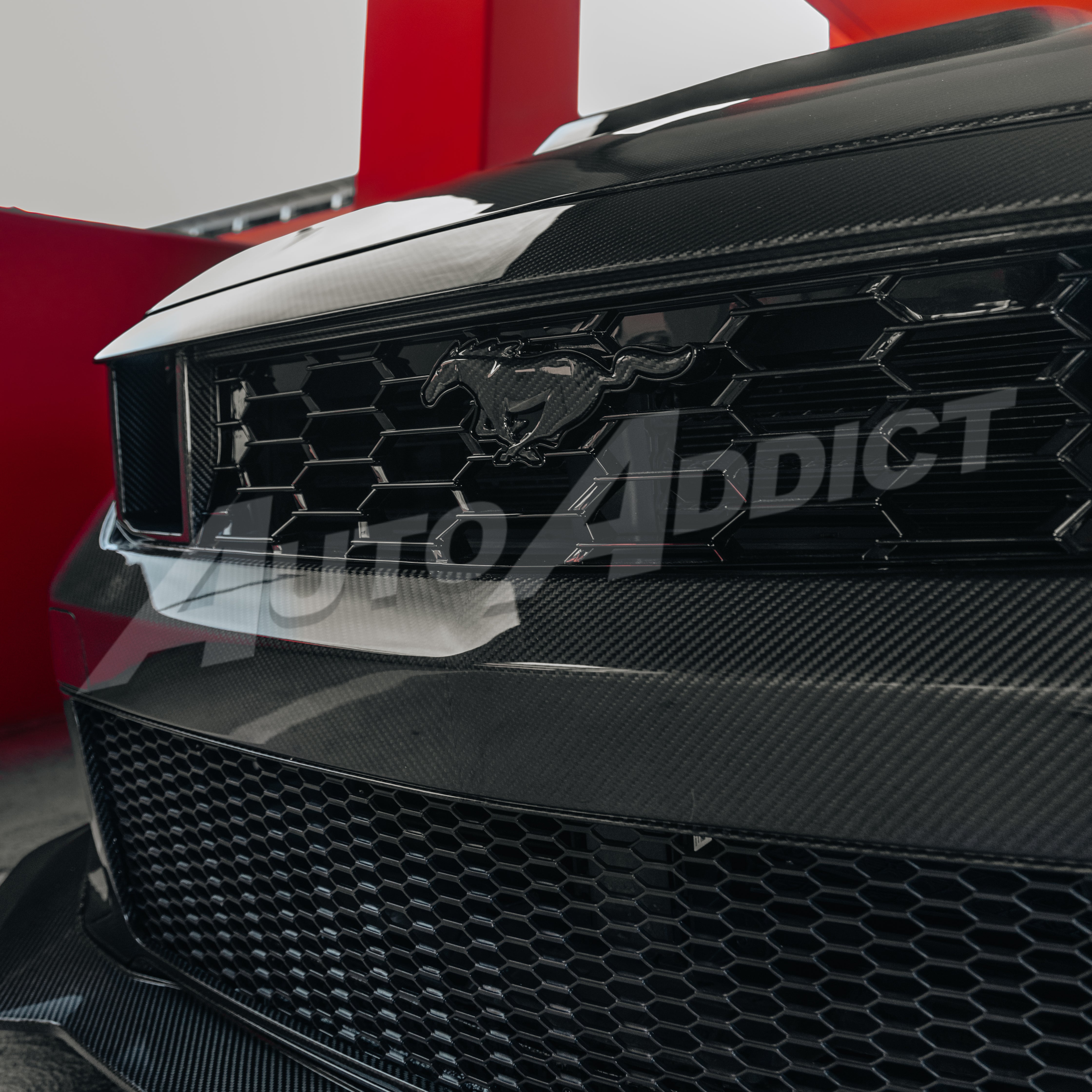 2024–2026 Mustang S650 Heritage SC™ V-Shaped Dry Gloss Carbon Fiber Track Package Program Bundle