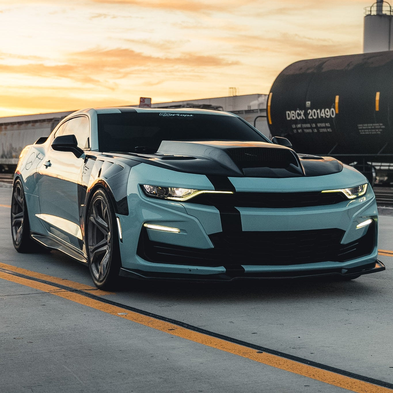 2016-2025 Camaro LT/RS/SS Type-LM Gloss Carbon Fiber Fenders Functional Vents Pair