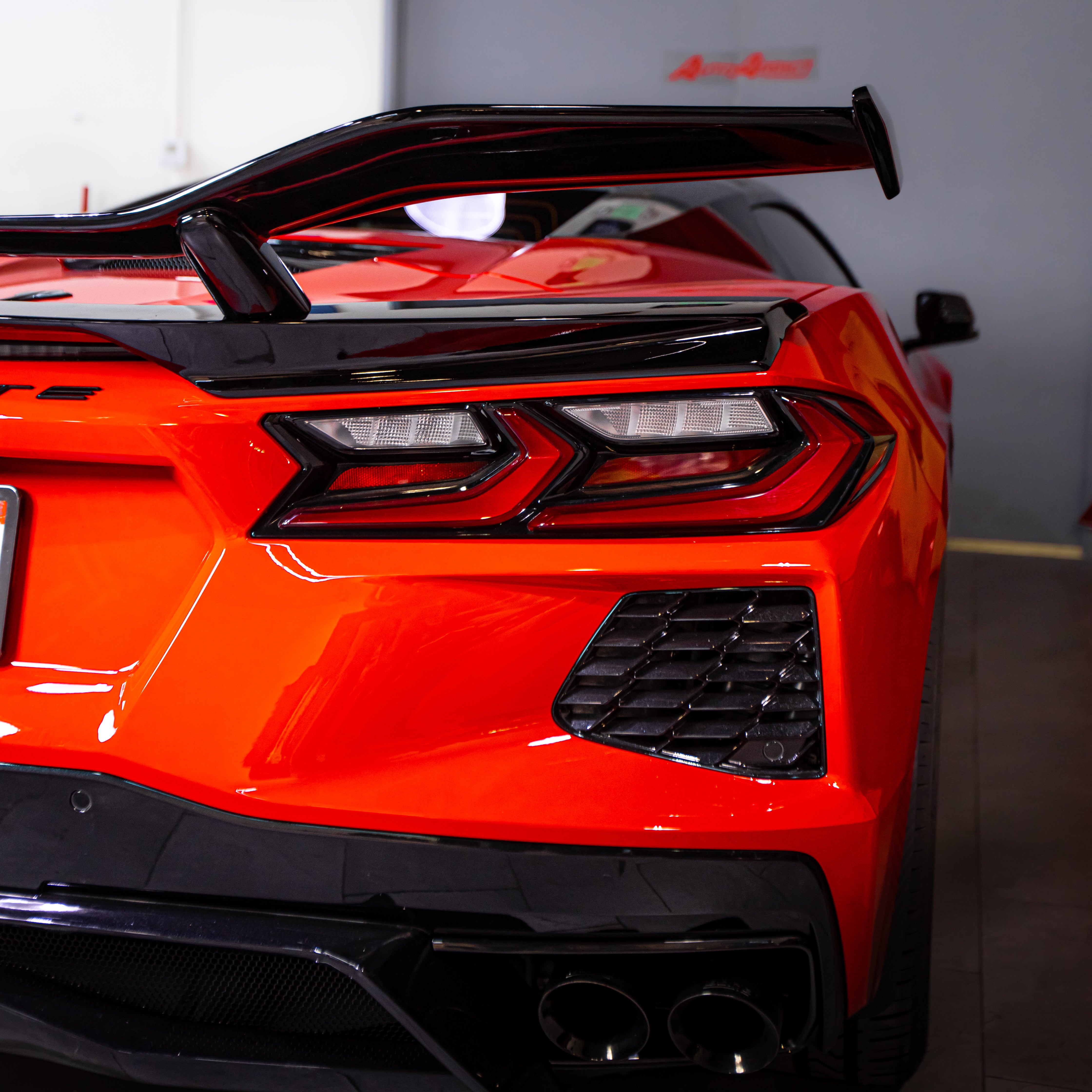 2020-2026 Corvette C8 Type-Z07 Style Rear Spoiler Aluminum 2pc For Stingray