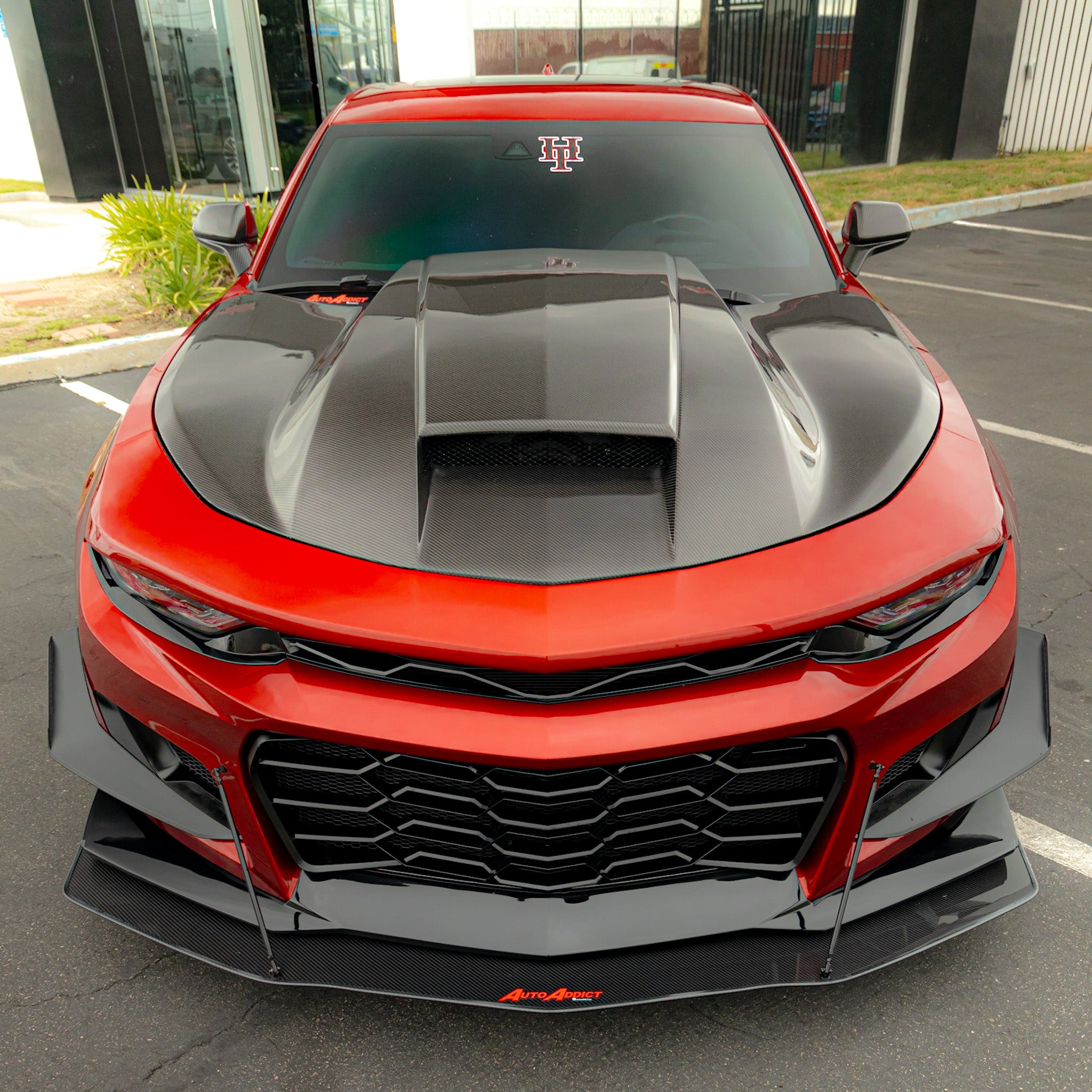 2019-2024 Chevy Camaro SS/RS Carbon Fiber Extension Splitter with Rods