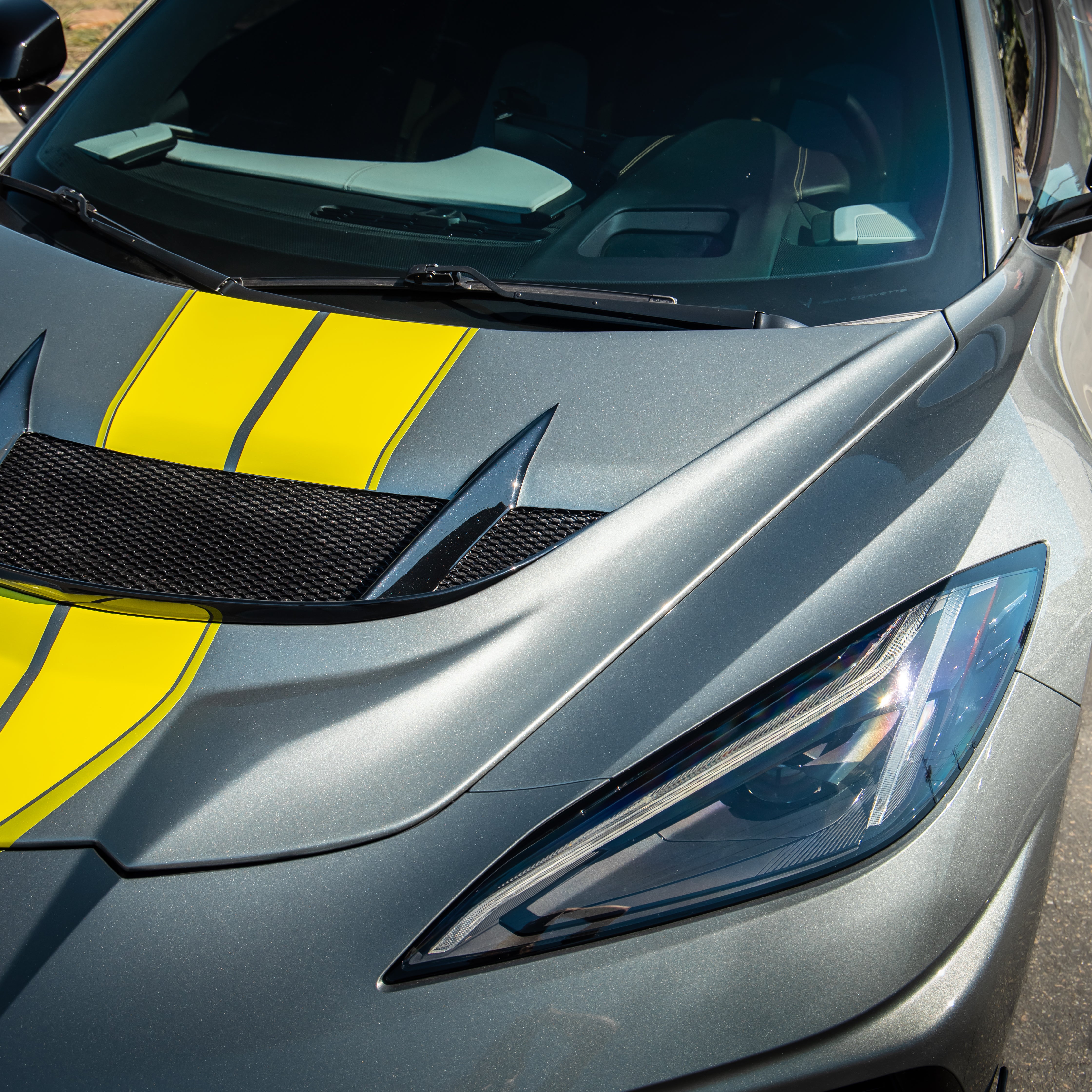 2020-2025 Corvette C8 Type-ZR1 Double Sided Carbon Fiber 2pc Hood For Stingray/Z06/E-Ray