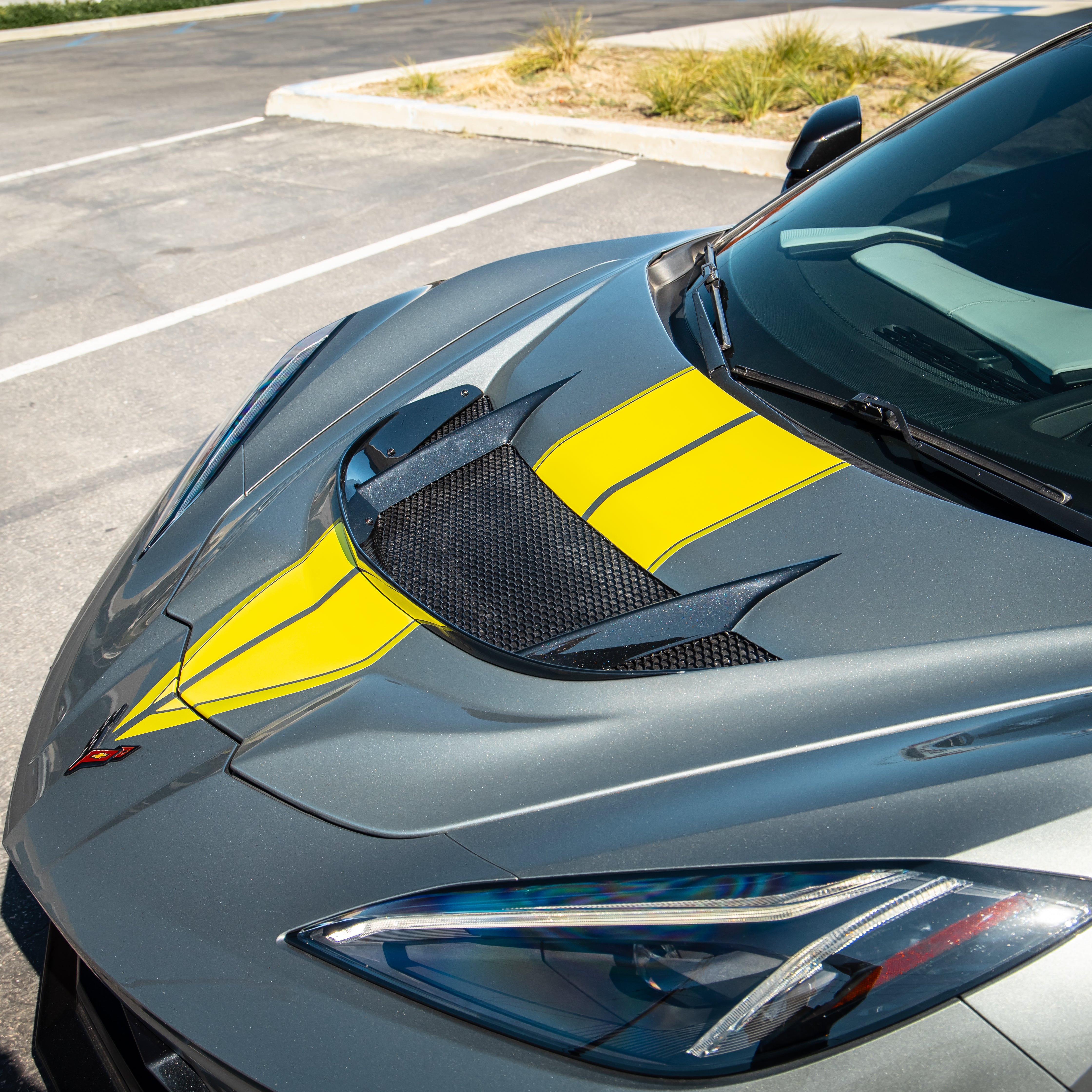 2020-2025 Corvette C8 Type-ZR1 Double Sided Carbon Fiber 2pc Hood For Stingray/Z06/E-Ray