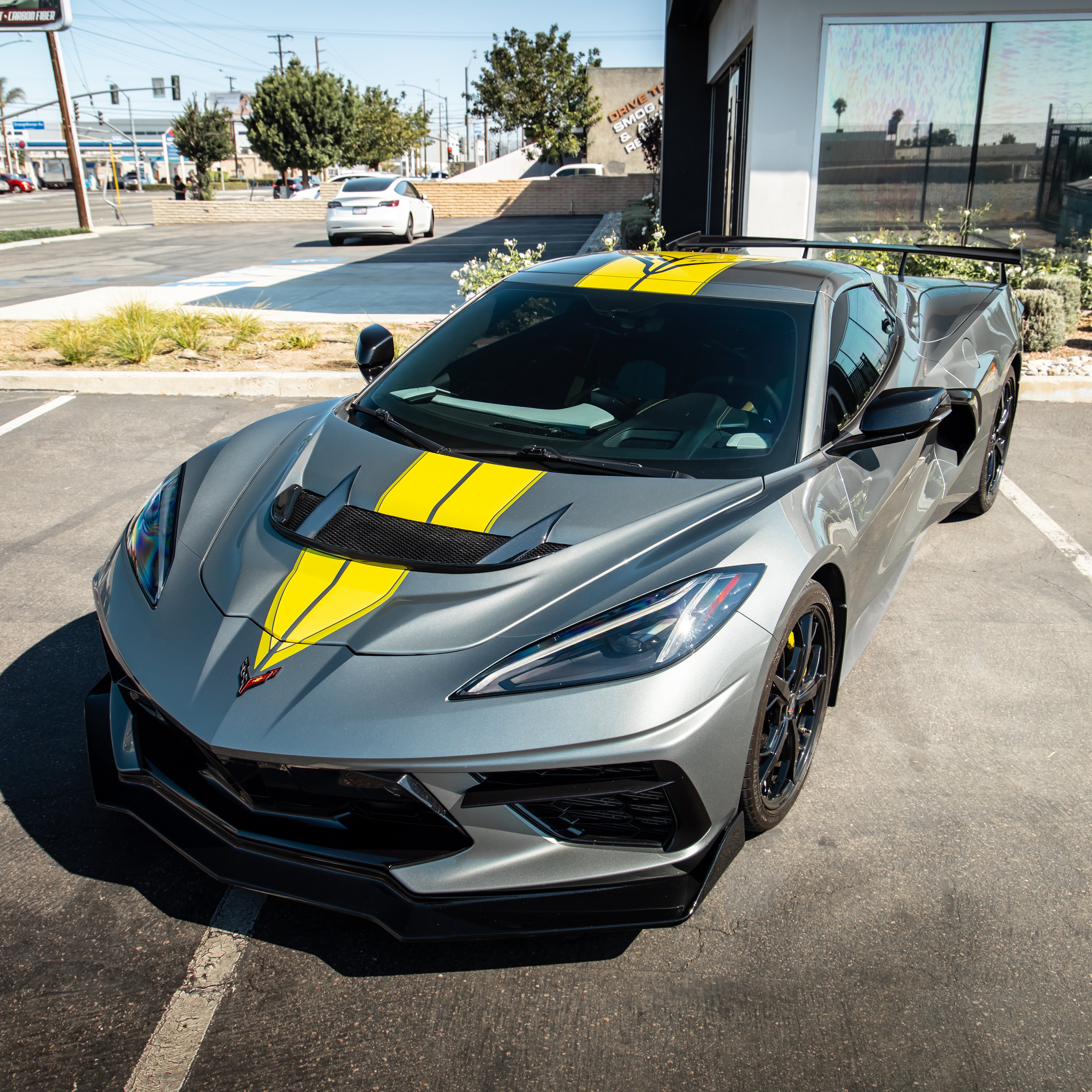 2020-2025 Corvette C8 Type-ZR1 Double Sided Carbon Fiber 2pc Hood For Stingray/Z06/E-Ray