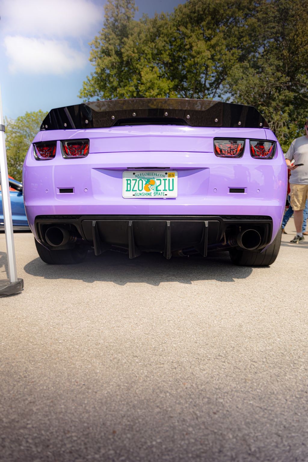 2010-2013 Chevy Camaro Evo Style Shark Fins Rear Diffuser Quad/Single