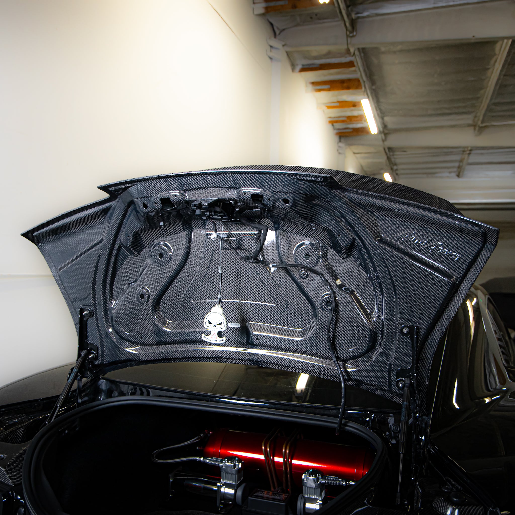 2014-2015 Camaro Type-X Double Sided Gloss Carbon Fiber Trunk W/ Integrated Spoiler