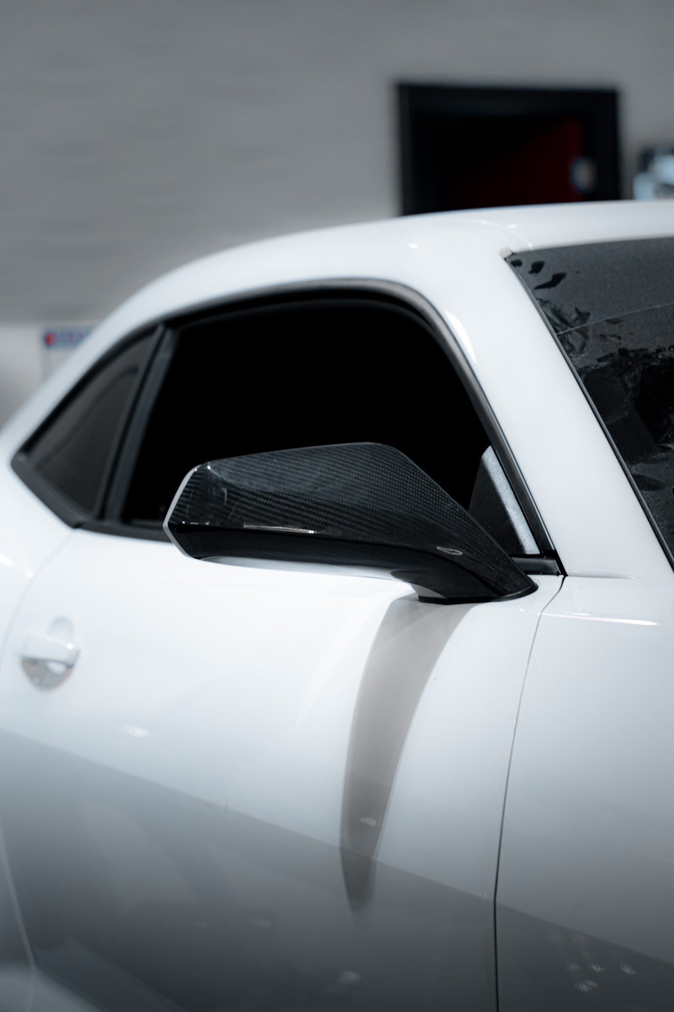 2010-2015 Chevy Camaro Carbon Fiber Mirror Caps Replacement Pair