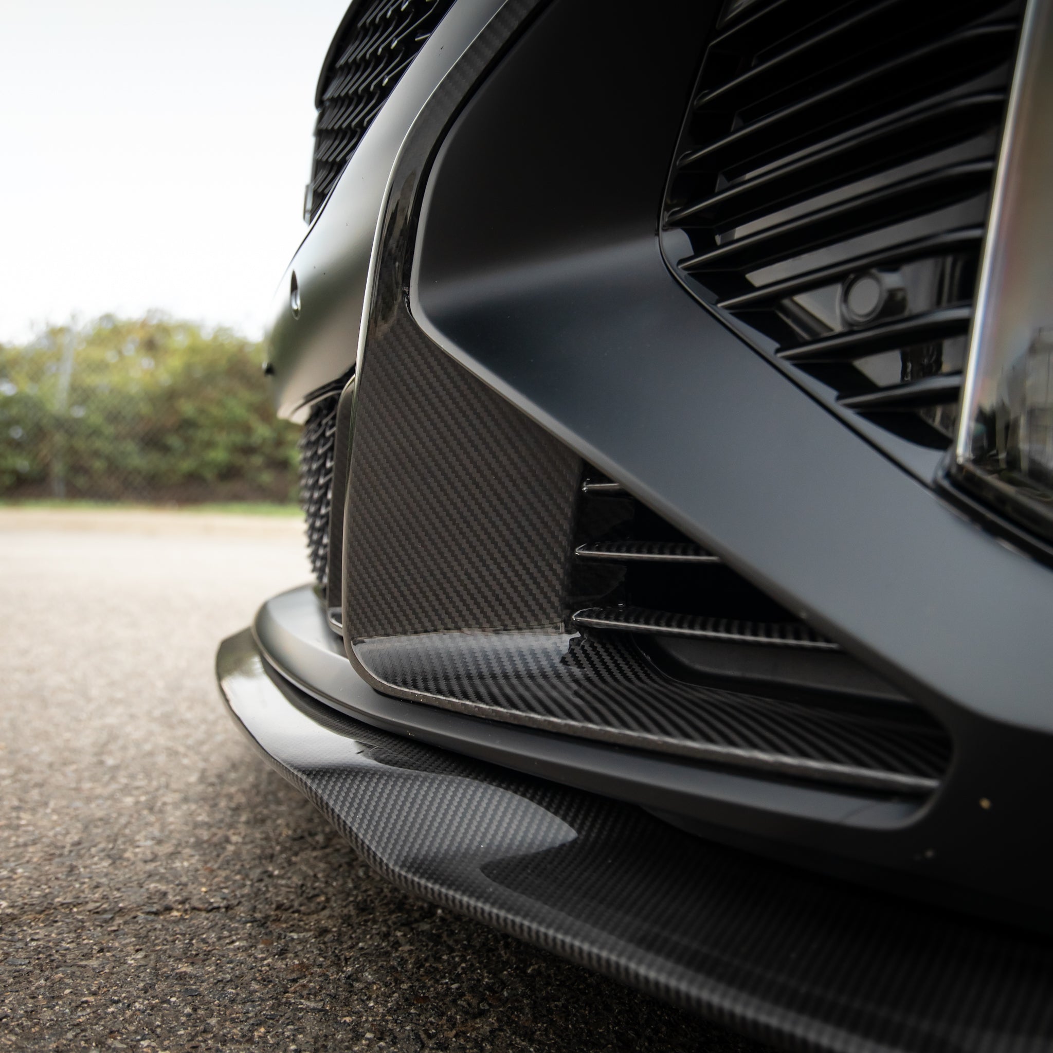 2025-2026 Cadillac CT5-V Blackwing Front Side Outer Grilles Pre Preg Gloss Carbon Fiber Pair