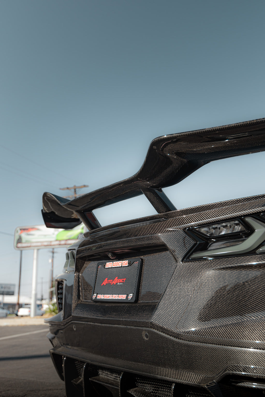 Z06 Rear Corvette C8 Type-Z06 Carbon Fiber Rear Spoiler (2020-2025)