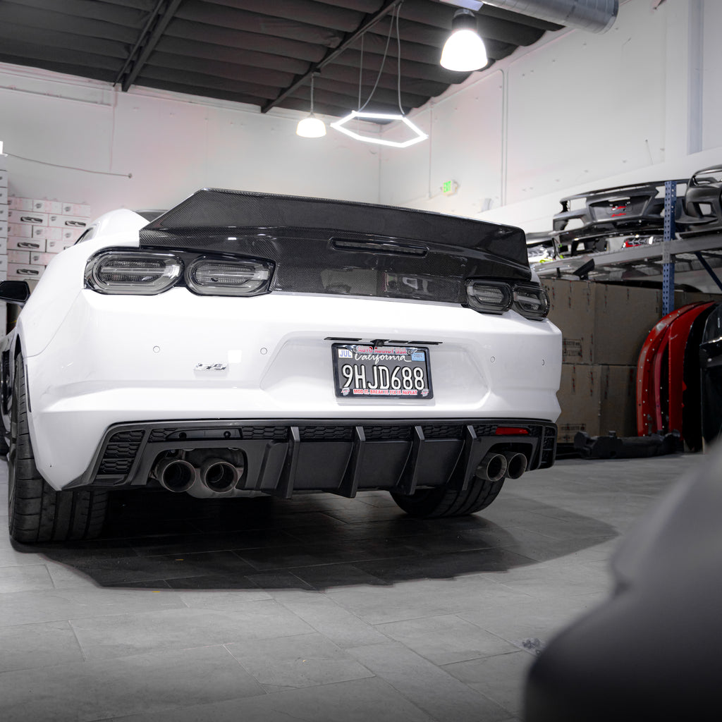 Camaro Rear Defuser 2016-2025 Chevy Camaro Evo Style Shark Fins Rear Diffuser – SS/RS/LT ...