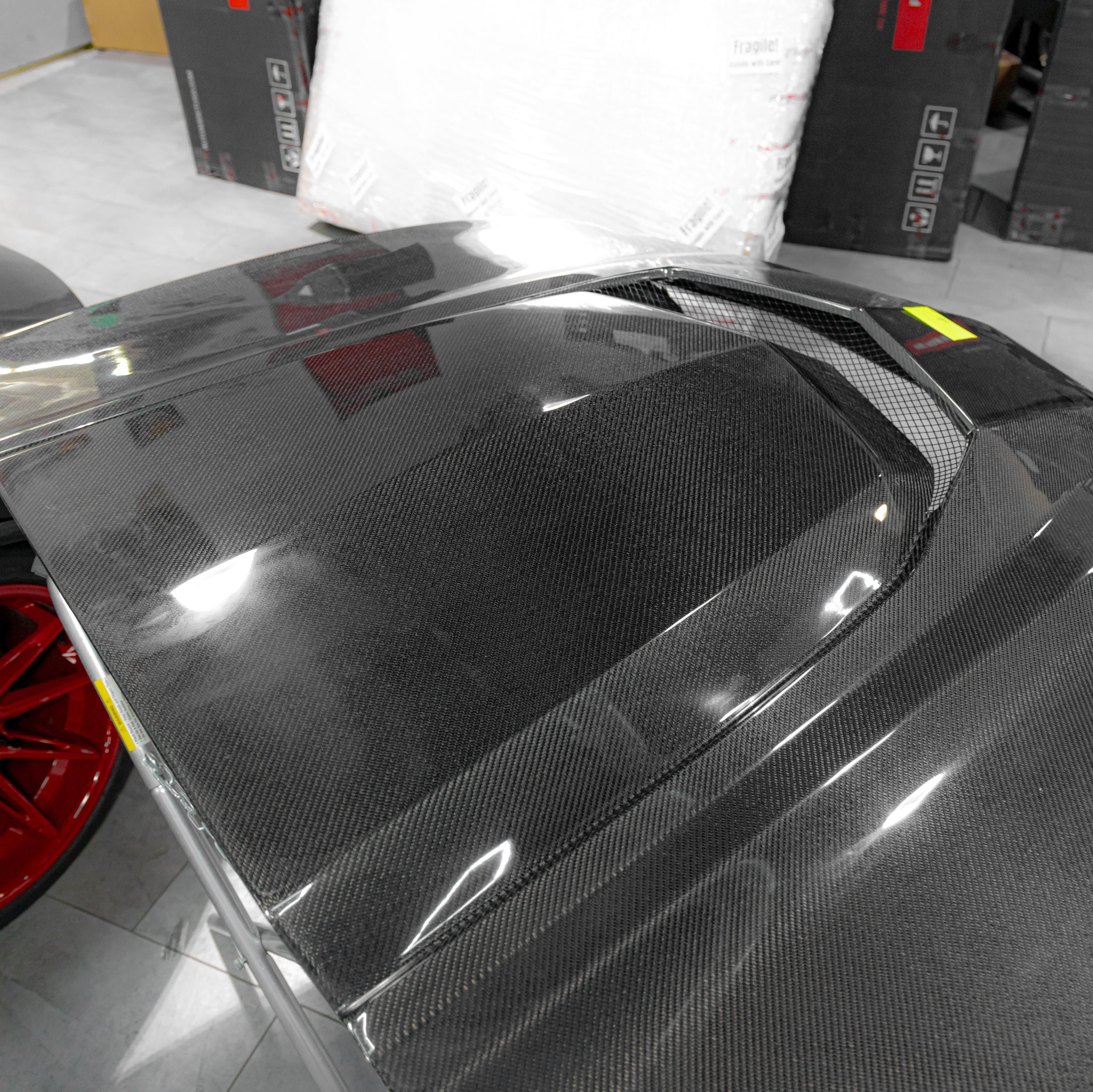 OPEN BOX 2010-2015 Chevy Camaro Type-ZR Carbon Fiber Double Sided Hood