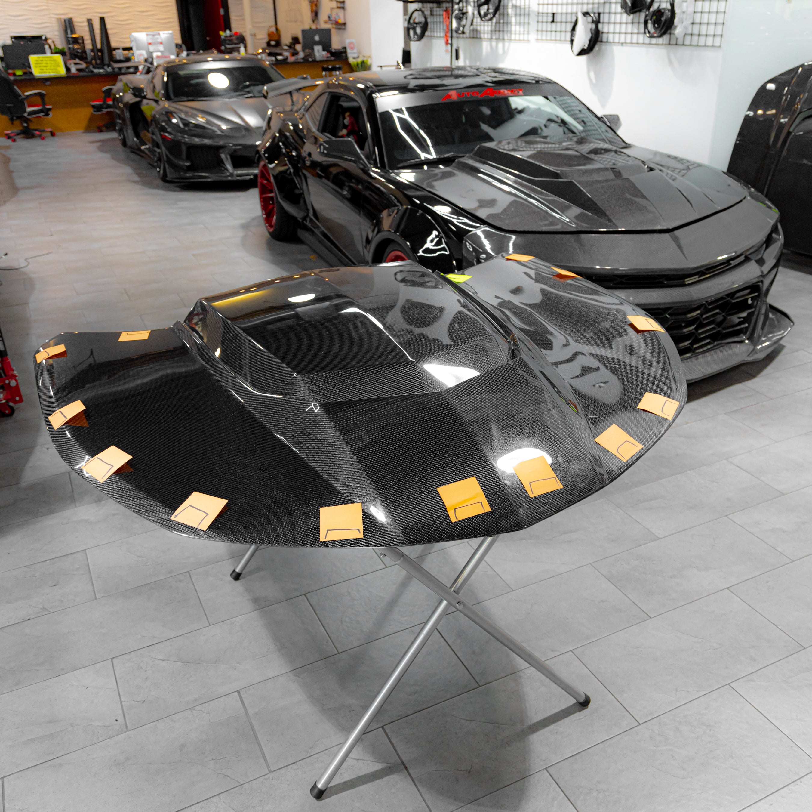 OPEN BOX 2016-2024 Camaro ZL1 Type-AZ Double Sided Full Carbon Fiber Hood