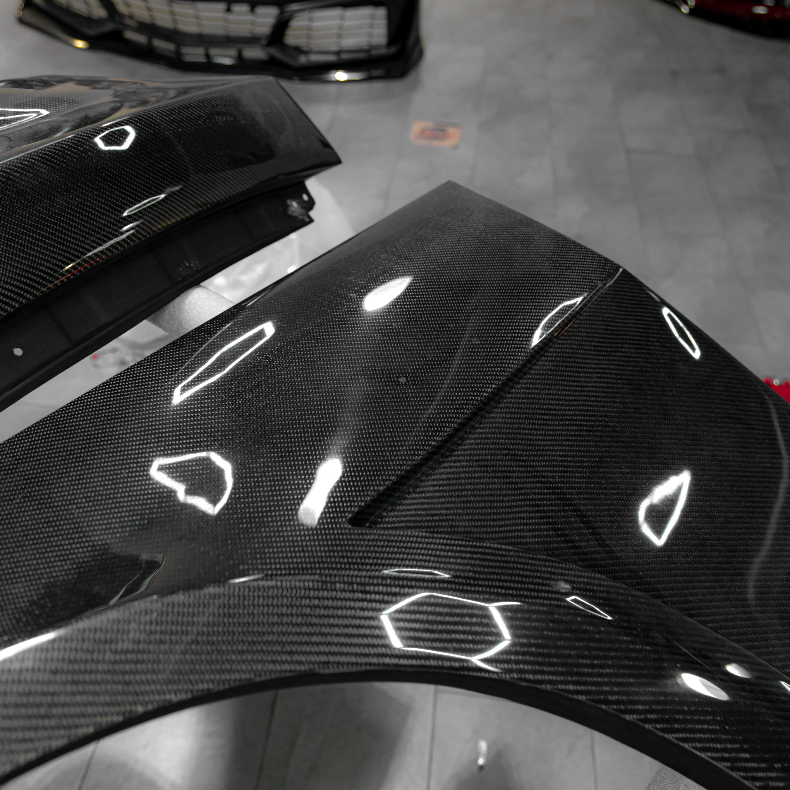 OPEN BOX 2010-2015 CHEVY CAMARO TYPE-SS CARBON FIBER FENDERS (PAIR)