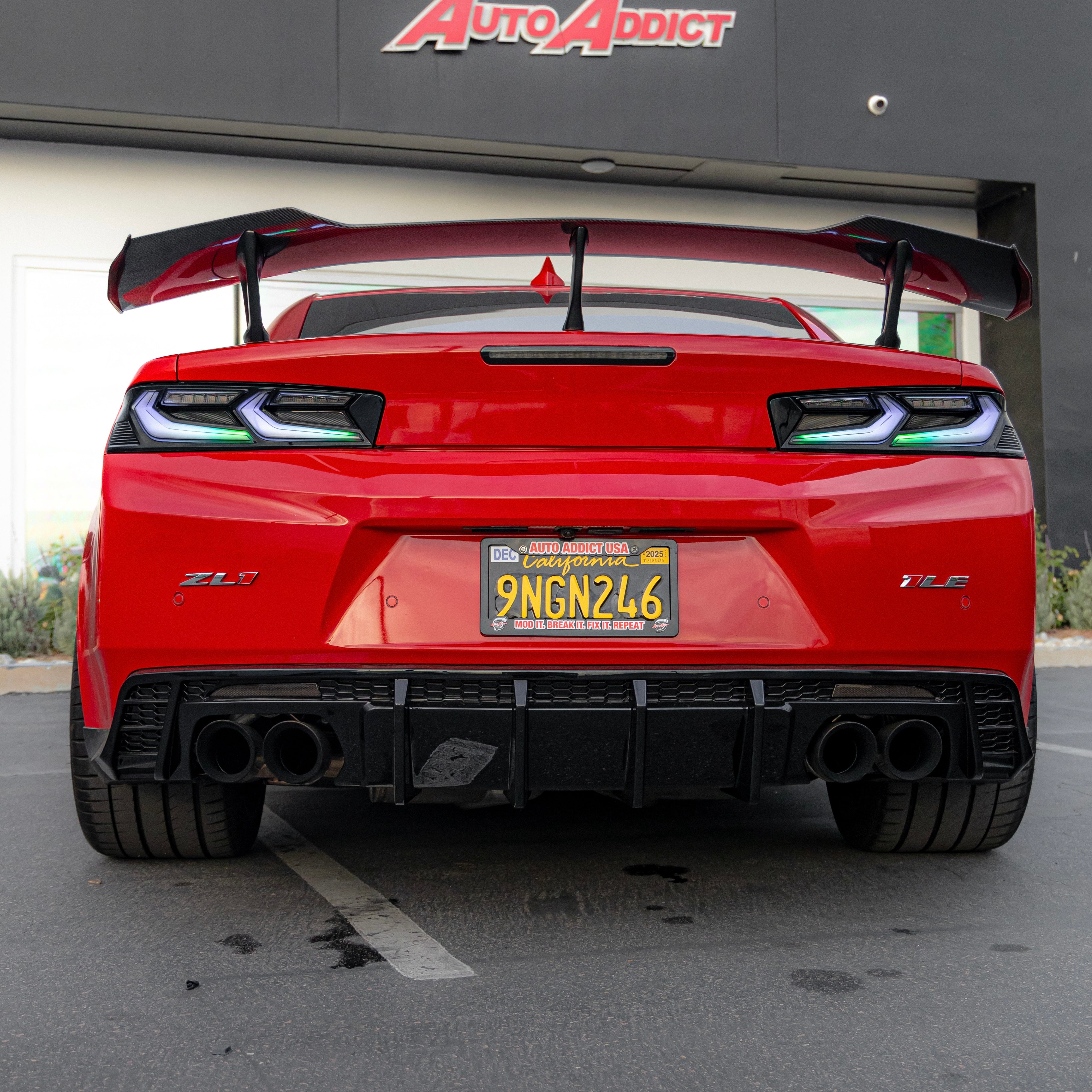 2016-2024 CHEVY CAMARO SMOKED REAR DIFFUSER REFLECTORS - AUTO ADDICT USA