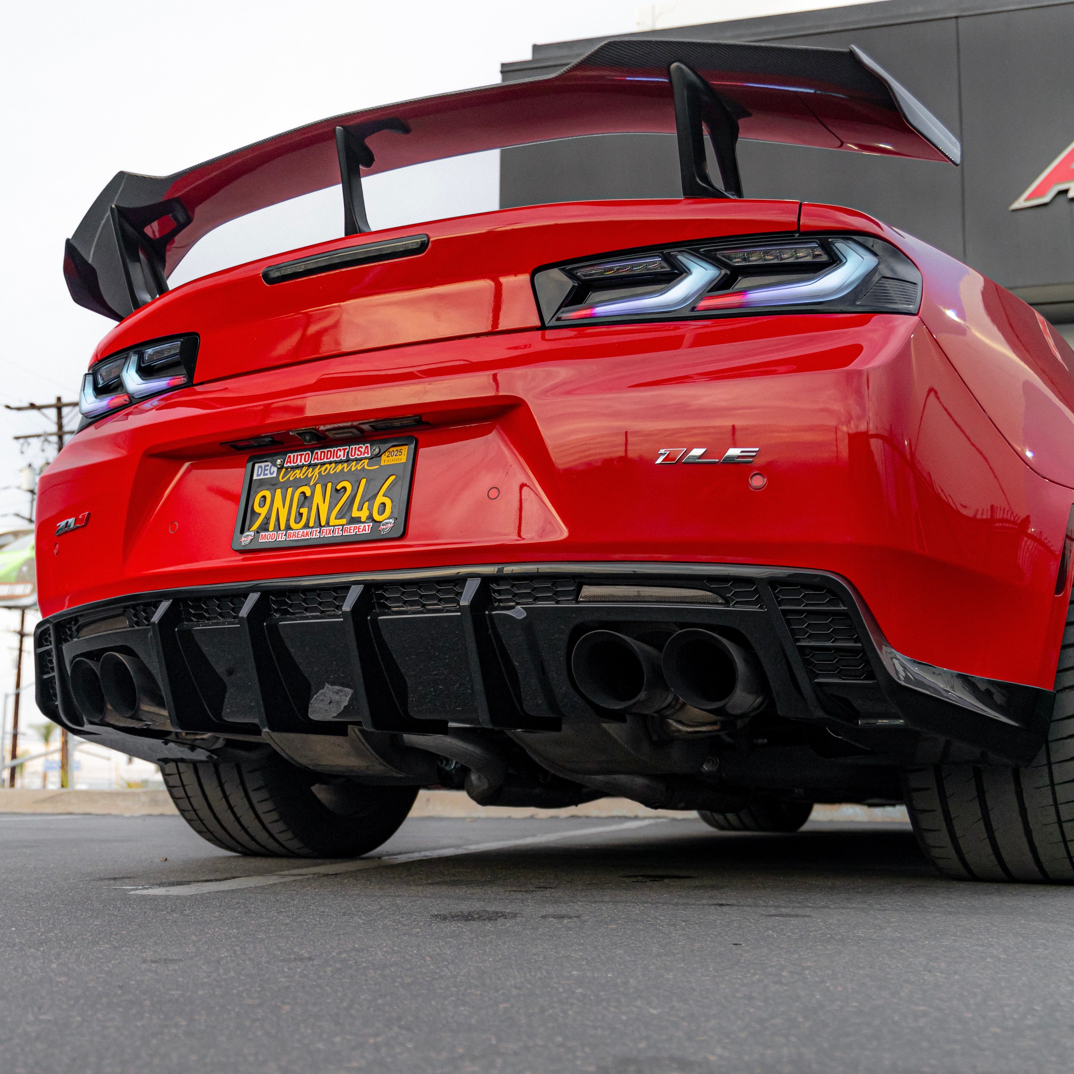 2016-2024 CHEVY CAMARO SMOKED REAR DIFFUSER REFLECTORS - AUTO ADDICT USA