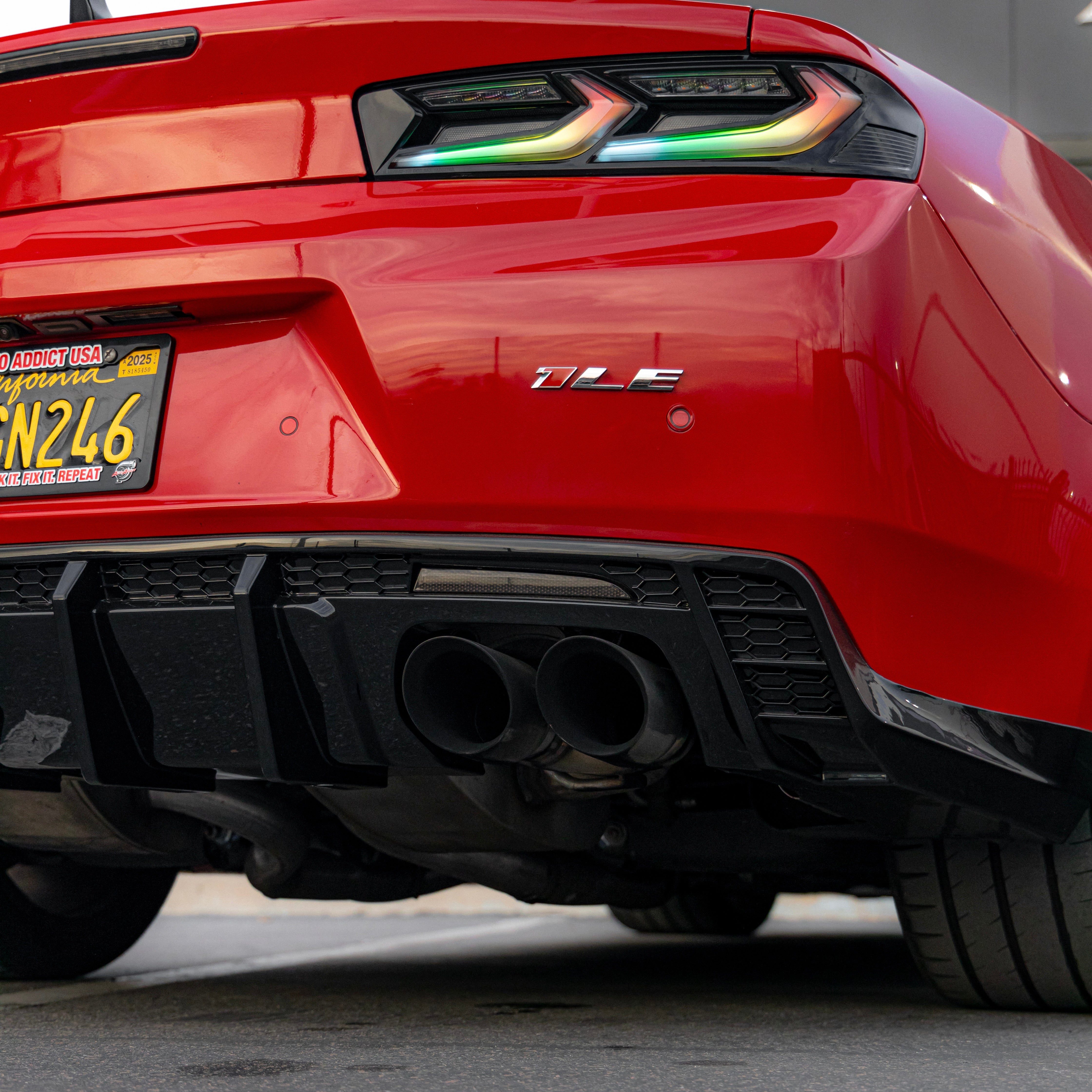 2016-2024 CHEVY CAMARO SMOKED REAR DIFFUSER REFLECTORS - AUTO ADDICT USA