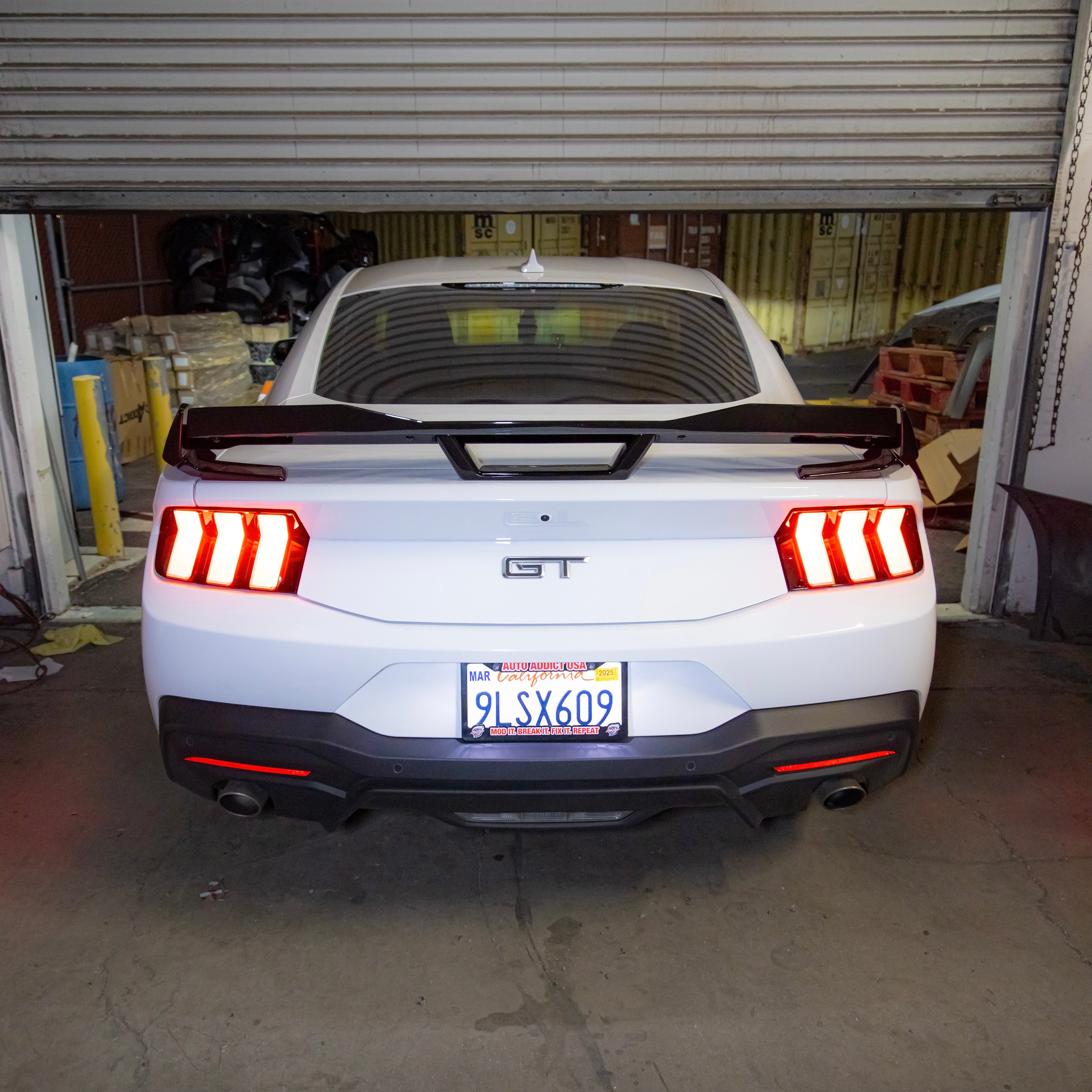 2024+ Ford Mustang Dark Horse Rear Spoiler Gloss Black ABS