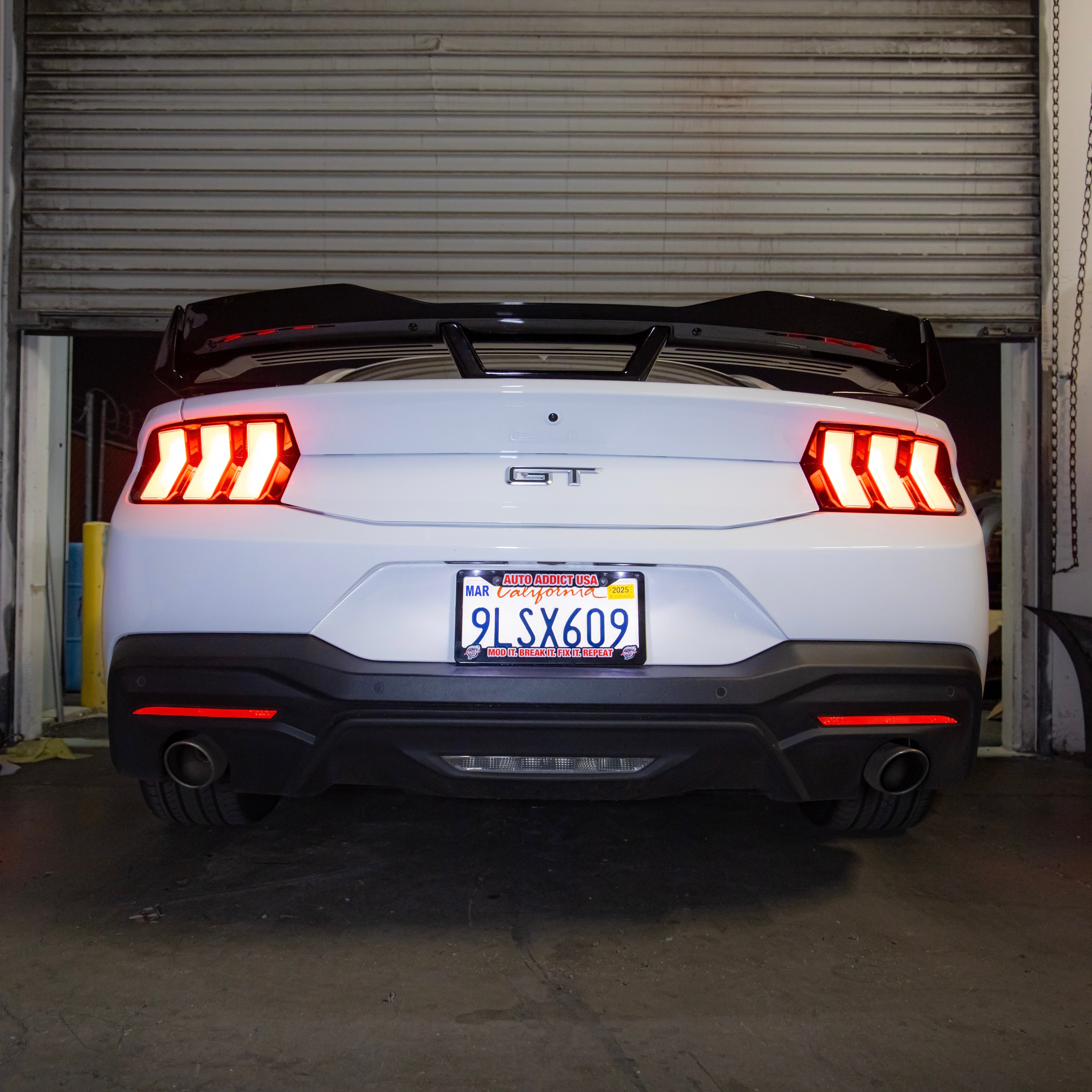 2024+ Ford Mustang Dark Horse Rear Spoiler Gloss Black ABS