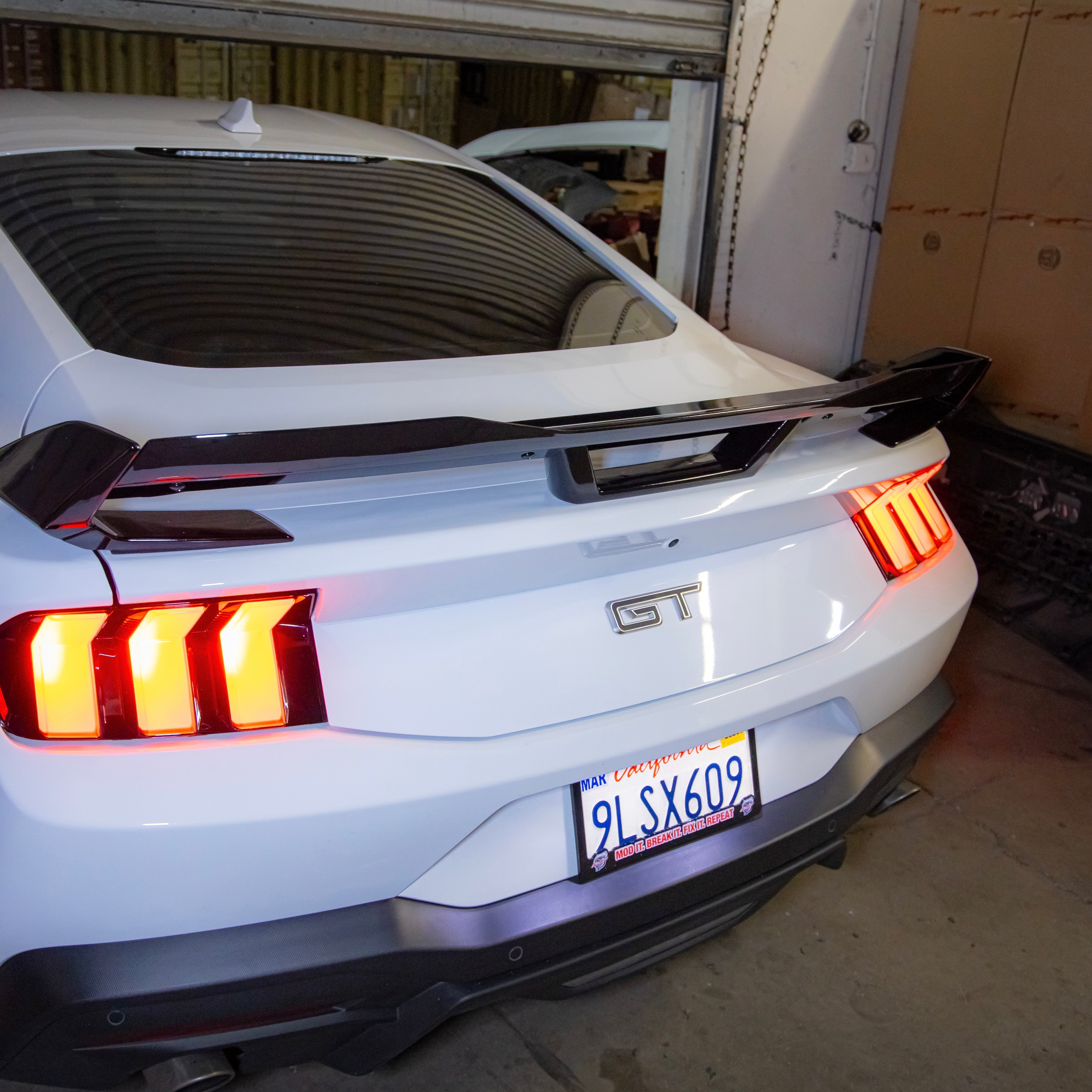 2024+ Ford Mustang Dark Horse Rear Spoiler Gloss Black ABS