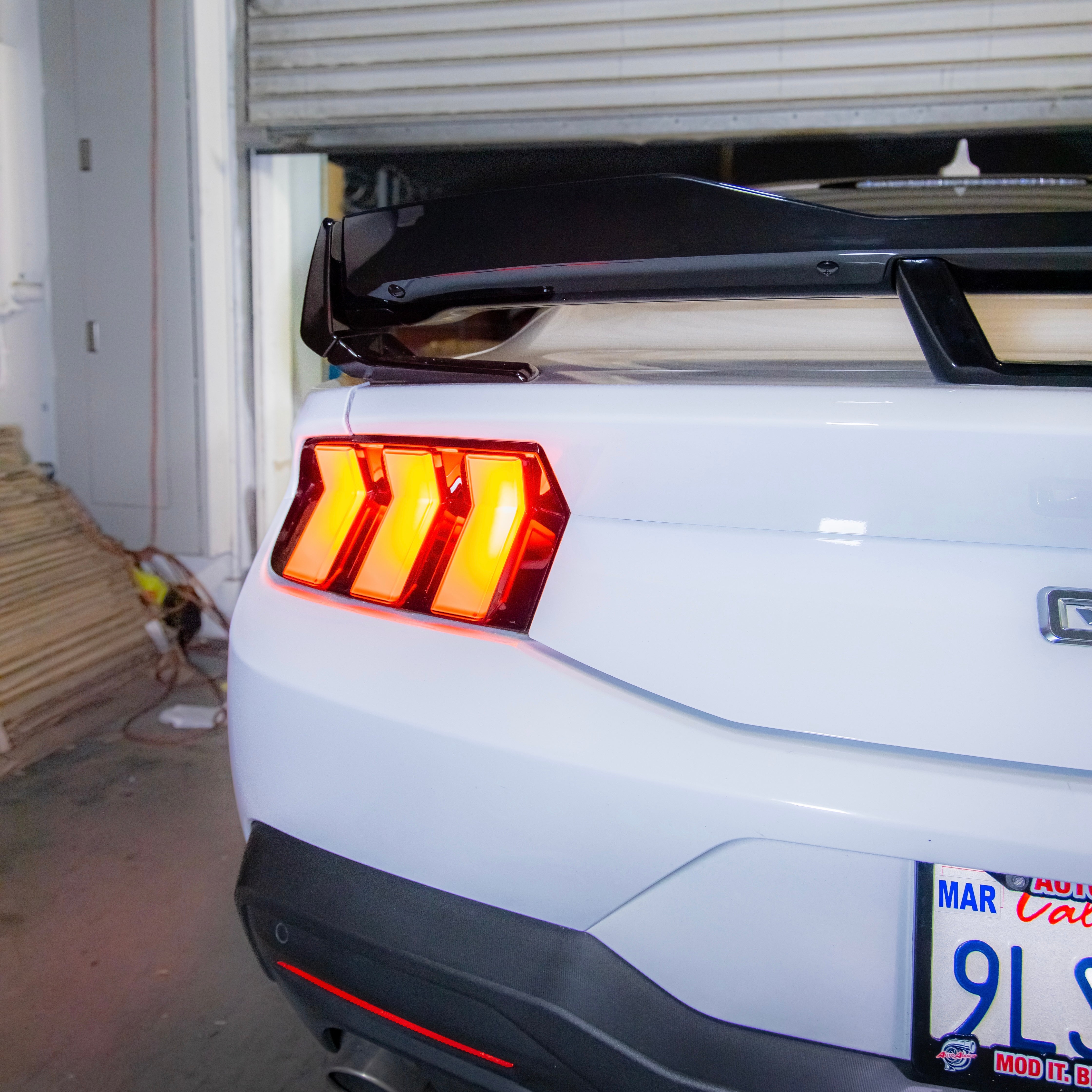 2024+ Ford Mustang Dark Horse Rear Spoiler Gloss Black ABS