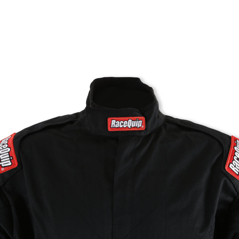 RaceQuip Black Chevron-1 Suit - SFI-1 XL