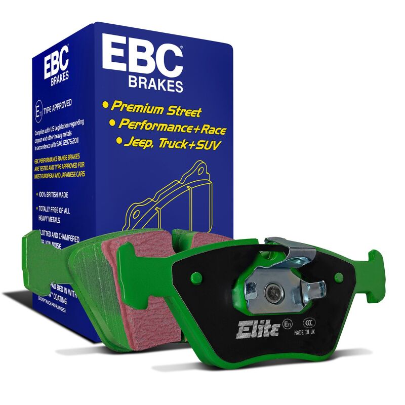 EBC 97-99 Jeep Cherokee 2.5 82mm High Rotors Greenstuff Front Brake Pads