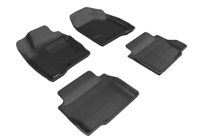 3D MAXpider 2006-2013 Chevrolet Impala/Impala Limited Kagu 1st & 2nd Row Floormats - Black