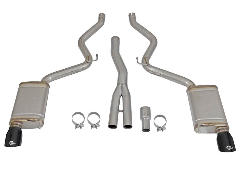 aFe MACH Force-XP 304 SS Cat-Back Exhaust w/ Black Tips | 2015-2021 Ford Mustang EcoBoost 2.3L (T)