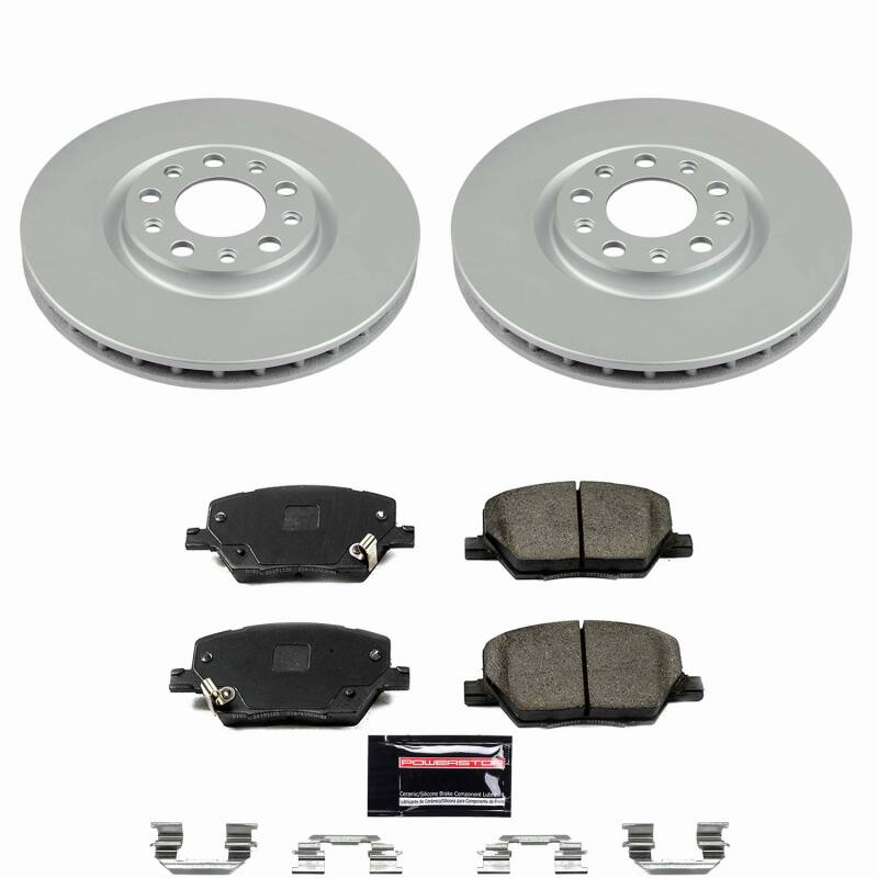 Power Stop 16-23 Fiat 500X Front Z23 Coated Brake Kit