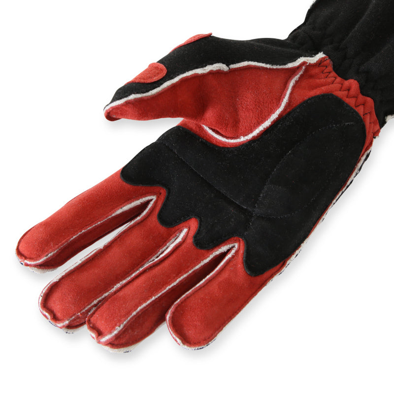 RaceQuip SFI-5 Red/Black Medium Outseam w/ Closure Glove