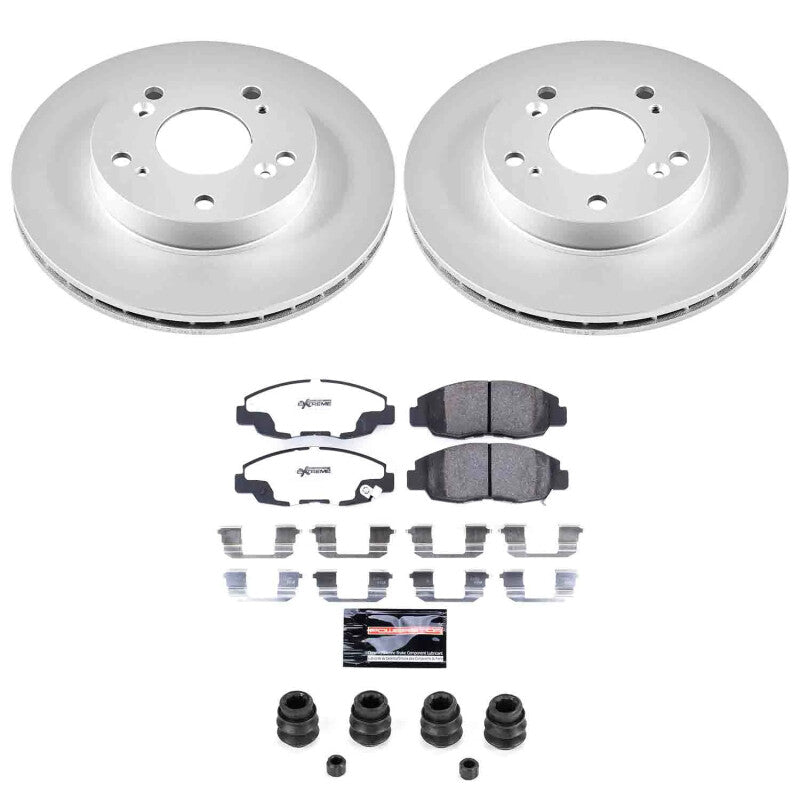 Power Stop 06-11 Honda Civic Front Z26 Coated Brake Kit