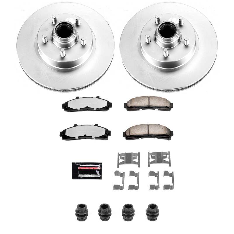 Power Stop 95-01 Ford Explorer Front Z36 Coated Truck & Tow Brake Kit
