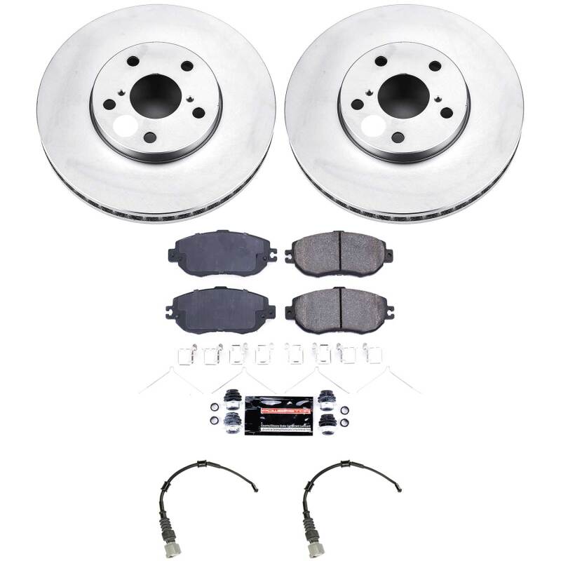 Power Stop 93-94 Lexus LS400 Front Z23 Coated Brake Kit